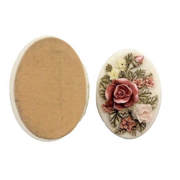 Vintage Floral Trinket Ring Box - Picture 5 of 5